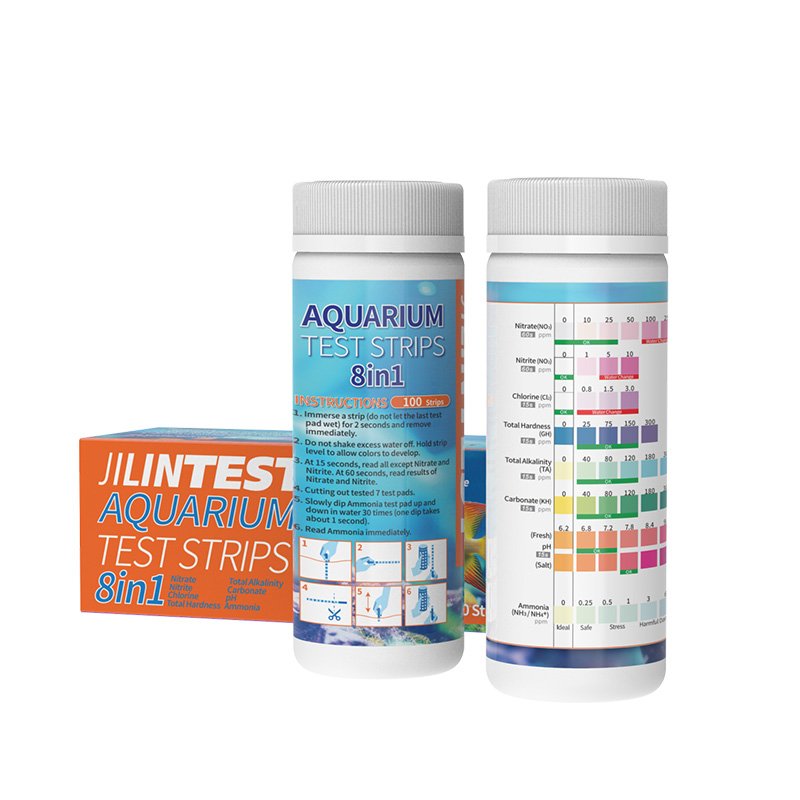 8in1 Aquarium Water Test Strips ( 100 Strips)