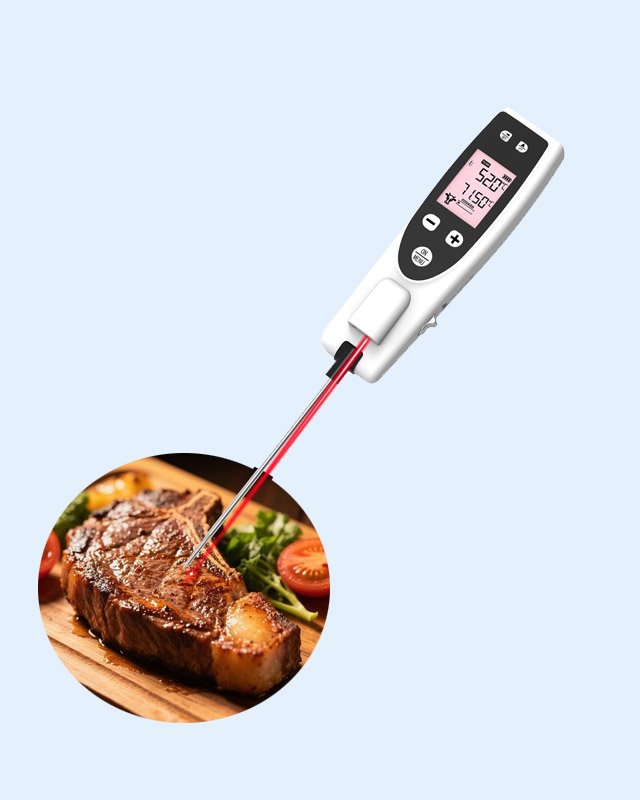 2-in-1 Infrared Thermometer with Probe  T918