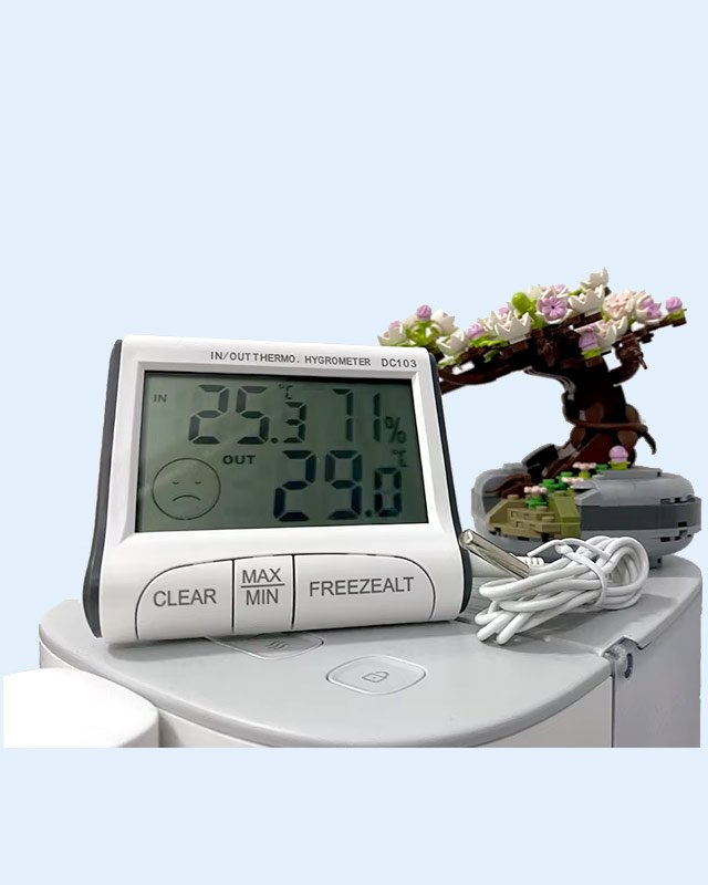 DC103 Electronic Temperature Humidity Meter with Clock