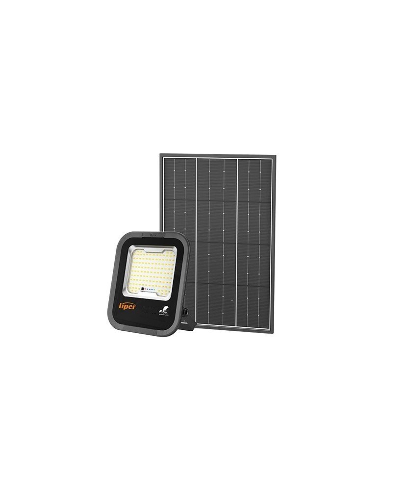 LPFL-100HW0S Solar LED Flood Light 100W with Panel & Battery