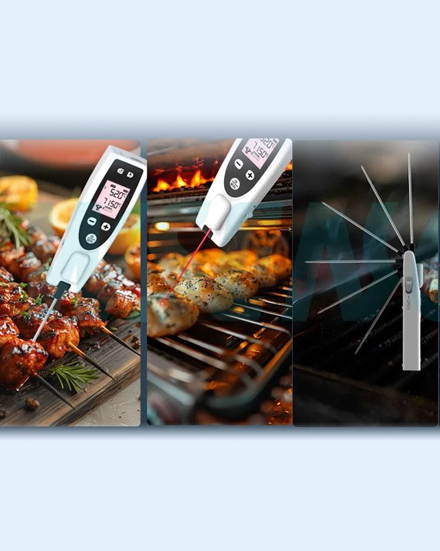 2-in-1 Infrared Thermometer with Probe  T918