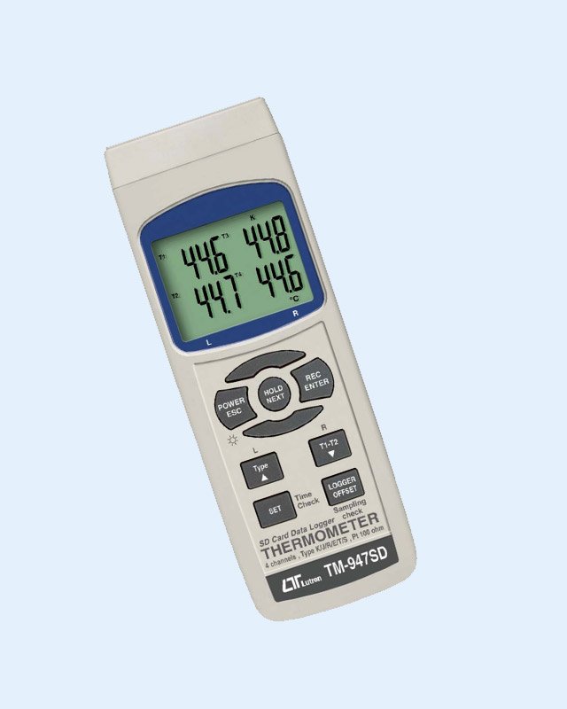 TM-947SD 4-channel temperature measuring and recording device for different